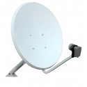 Antena satelital 65 cm + LNB Doble