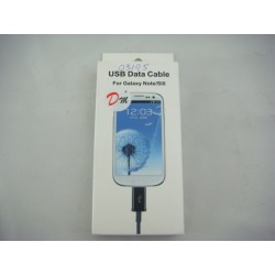 Cable usb a m-usb para samsung htc 1m color negro