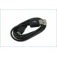 Cable usb a m-usb para samsung htc 1m color negro