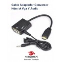 Cable Adaptador Conversor Hdmi A Vga Y Audio
