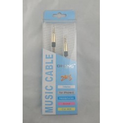 Cable plus 3.5 a 3.5 m-m 1m Super Calidad Stereo